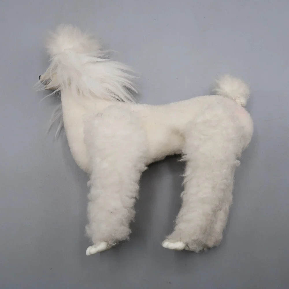 1980 Barbie Poodle Prince Dog Vintage Poseable White Fluffy Vinyl Face and Feet